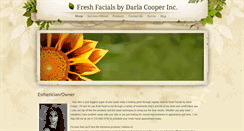 Desktop Screenshot of myfreshfacials.com